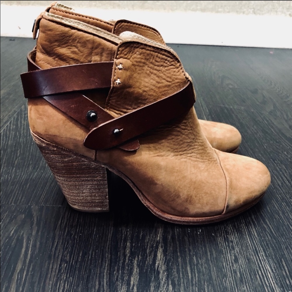 Rag & Bone HARROW Suede Ankle Strap Boots
